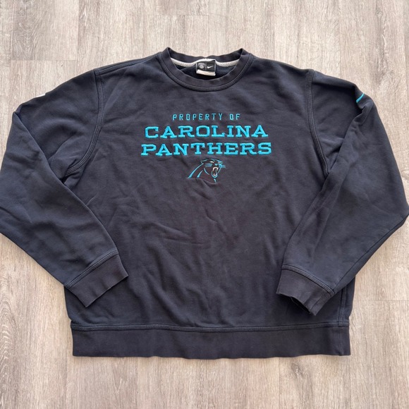 Nike Other - Nike NFL Carolina Panthers Sweatshirt Mens XL Black Training Crewneck Pullover